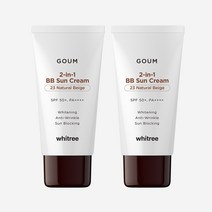 화이트리 고움 투인원 비비 선크림 40ml / 선비비 21호 23호, 2개