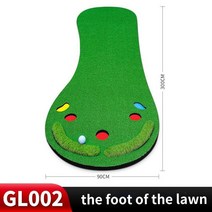 PGM 제조업체 실내 골프 퍼팅 연습 장치 빅풋 미니 퍼팅 그린 골프 연습 매트, GL002 잔디 버전