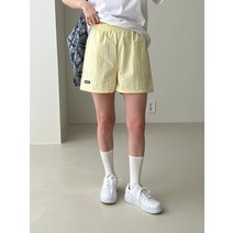 에이치다 / 레이온 쇼트 3부 패치 반바지 4color