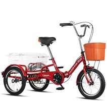 성인삼륜 어르신자전거 짐나르기 노인 초보용 배달용 출퇴근용 3인용 부부동반 2인용, E