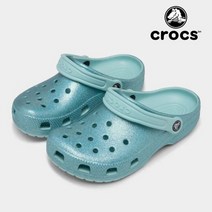 [크록스키즈] [크록스] 키즈 클래식 글리터 클로그 K / 206993-4SS 퓨어워터 민