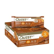 Quest Nutrition 호박 파이 프로틴 바 고단백 저탄수화물 프리 12개