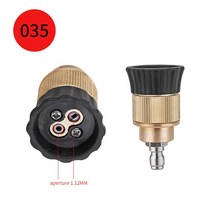 고압세척기 세차용품 폼랜스 고압세차기 물총 고압세척건 세차기 고압노즐 세차건 고압 자동차 와셔 용 1/4 quot퀵 릴리스 플매트 카펫 러그 커넥터가있는 회전식 먼지 블래스터 터보, [02] 035 copper, 02 035 copper