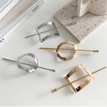 수스다 메탈비녀 뒷태미녀 올림머리 U자 헤어핀 심플유핀