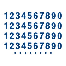 오피스왕국 숫자 그래픽스티커 혼합숫자 호실 번호 분류 number, 오션블루
