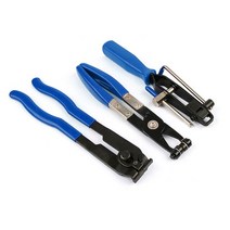 구동계 변속기 자동차부품 123 개대 cv 커넥터 부트 클램프 다기능 냉각수 호스 연료 호스 클램프 도구 자동차 수리 도구 용 자동차 바인더 키트 호환, 3pcs 블루