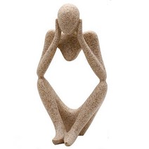 새로운 수지 유럽 스타일 추상 사상가 동상 조각 입상 사무실 홈 사암 장식 선물, 보여진 바와 같이, 하나