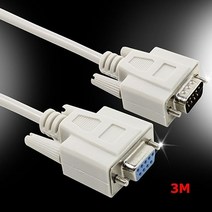 쇼핑센터 NX MODEM 시리얼 9핀 F -9핀 M 케이블 3M, 본상품