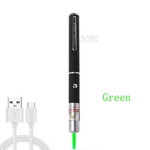 별지시기 고출력 녹색 전술 Pointer10000m 토치 보이는 초점 야외 캠핑 하이킹, [01] USB Green