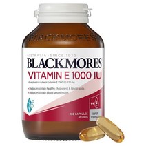 호주 직배송 블랙 모어스 비타민 E 1000IU 100정 콜레스테롤 심장 심혈관 건강 기능 영양제 보충제 추천, 100정개
