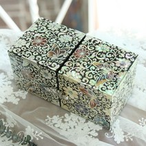 아이비1호씨크릿 자개보석함 자개함 나전칠기보석함, T9아이비1호씨크릿자개보석함(블랙):선물포장O
