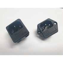 AC 소켓 RF-2004 인렛 휴즈홀더 스냅인 / 스크류 타입 RONGFENG, 스냅인 타입 10개
