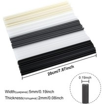 저온 응용 알루미늄 용접봉 플라스틱 용접봉 200mm 길이 ABS/PP/PVC/PE 액세서리 40pcs/20pcs, 02 20pcs_01 ABS