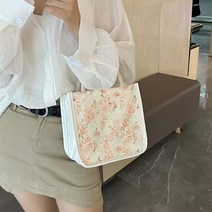 미니 도시락 보냉 가방 빈티지 잔꽃 레이스 직장인 보온백 캠핑 나들이 휴대용 피크닉 소풍 직장인 토트 런치백 방수 보온보냉 파우치 사계절 다용도 쿨러백, 핑크