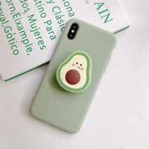 토끼 고양이 아보카도 캐릭터 모음 그립톡 핑거 실리콘 아이폰 x xr xs max 맥스 핸드폰 케이스