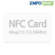 엠포플러스(주) NFC 카드 RFID RF 13.56Mhz Ntag213 공카드, 1개, NFC카드