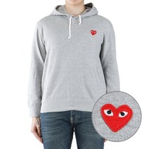 꼼데가르송 [꼼데가르송] (P1T170 01) 남성 레드하트 후드 티셔츠