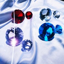 [친집선]생기 불러오는 큐빅 크리스탈 다이아몬드 모형 보석 장식품 유리공예 소품 썬캐쳐, a.화이트