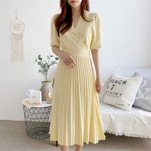 캣츠원피스 여름 랩 플리츠원피스
