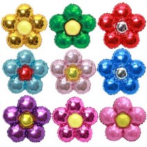 꽃풍선 꽃모양풍선 장식 플라워 생일, 푸치샤