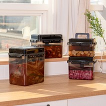 신연 스마트 누름독 12L 블랙/스마트누름독/김치통/절임용기/김치 장아찌/밀폐용기/보관용기/반찬통/진공용기, 단품