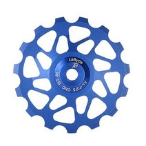 Lebycle 15T 7075 MTB 자전거 뒷 변속기 풀리 자키 도로 자전거 가이드 롤러 텐셔너 부품 사이클링 액세서리, 파란색