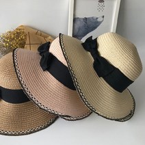루피 해변모자 라인 여름모자 피서모자 밀짚모자 나들이모자