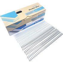 제본용 플라스틱링 제본링 와이어링 흑색/백색 6mm~25mm, 와이어 링 3:1 14.3mm 백색 100개 120매