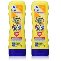 Banana Boat 아동용 스포츠 티어프리 따끔거리지 않는 광범위 스펙트럼 자외선 차단 로션 SPF 50+ - 212.6g(7.5온스) (2팩)