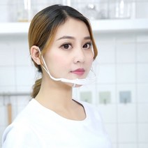 VJSLVKSL 마스크 KH200301 위생 식당 조리 투명마스크 재고225EA, 퍼니파니쿠팡 투명마스크