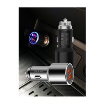 퀄컴 퀵차지3.0 차량용 고속충전기 듀얼포트고속충전기, 메탈실버, 퀄컴 퀵차지3.0 고속충전기