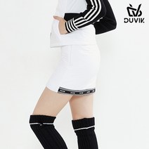 듀빅 여성 H라인 로고포인트 패딩 큐롯 DC4WCU001WH