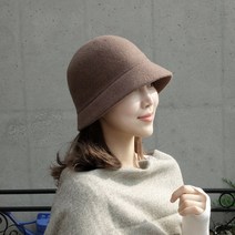 미니챙 울모자 승마모자 데일리 심플 울 벙거지 버킷햇 클로슈햇