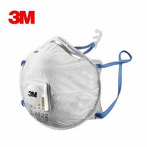 3M 1급 방진마스크 8922 배기밸터 청소방역(10개입), 단품