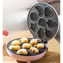 메이커 겨울철 장비 계란빵 30구 구이기 간식 전기식, 분홍색