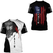 예수님 그리스도 PLstar Cosmos Christian olic Jesus R Streetwear 3DPrint Summer Casual Funny T-shirts, 13 T-shirts_10 6XL