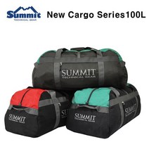 Summit 써미트 뉴 카고백 100L 더플백 캠핑 등산 낚시 원정용, 블랙/오렌지