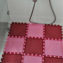 화장실 바닥 청결 유지 핑크 발 매트 물기제거 베란다 매장 먼지제거용 음식점 발닦이