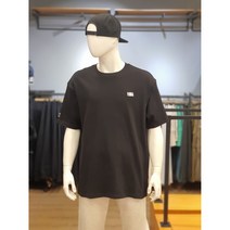 NBA 여름 상품 할인!!! 남여공용 스몰 로고 포인트 데일리로 입기 좋은 깔끔한 디자인 단색 무지 블랙칼라 오버핏 반팔 티셔츠