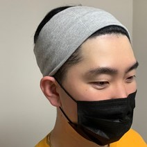 국내제작 골지 와이드 헤어밴드 남자머리띠 요가 헬스 서진이네