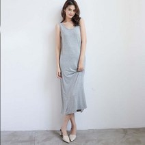 달모아 모달 홈웨어 여름 여성 민소매 롱원피스 잠옷