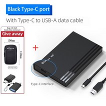 외장 솔리드 스테이트 드라이브 Blueendless알루미늄 CASE HD 25 Usb 30 HDD 하드 디스크 Externo PC 액세서리 노트북, 16.MR23SC C-A CU01 bag
