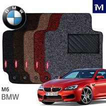 BMW M6 단층 코일 카매트 전좌석, 브라운