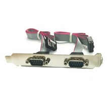 MBF 시리얼 2포트 확장 브라켓 50cm/MBF-SERIAL 2PLP/LP브라켓 포함/RS232/9핀 DB9M/메인보드의 IDC10P