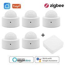 zigbee gateway sensor pir 자동화 인체 적외선 감지기 무선 보안, 5개의 센서와 1개의 허브
