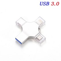 JASTER USB 플래시 드라이브 펜 C Otg Usb 3.0 아이폰 Ipad 안 드 로이드 16 기가 바이트 32 64 128 256G Pendrive 4in1, 128GB_White, 01 White USB