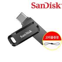 샌디스크 Ultra Dual Drive Go Type-C 유에스비 256GB SDDDC3 USB 3.1 C타입 OTG USB 메모리 256기가 + 고리줄 CS
