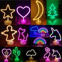 미니스마일 led조명 네온조명 네온사인 네온무드등 카페조명 감성캠핑등, 1별(옐로우)