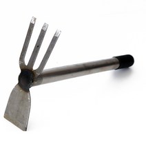 자두나무 원예용 스탈 양날 갈퀴 쇠스랑