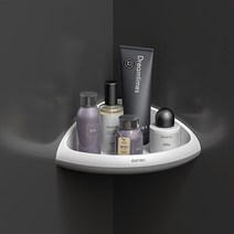 구디푸디 욕실 주방 코너선반 화장실 수납 거치대, 1개, mengni★코너선반 (그레이)